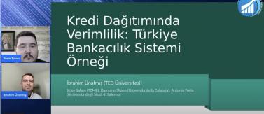 İşletme Bölüm Başkanımız Doç. Dr. ibrahim Ünalmış Genç Ekonomistler Konferansı'nda "Kredi Dağıtımında Verimlilik: Türkiye Bankacılık Sistemi Örneği" başlıklı çalışmayı sunmuştur